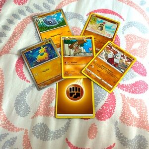 Pack of rock type Pokémon cards